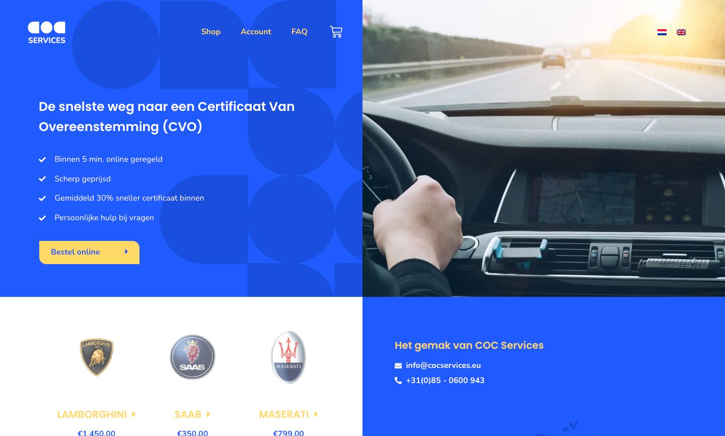 Het eindresultaat voor COC Services